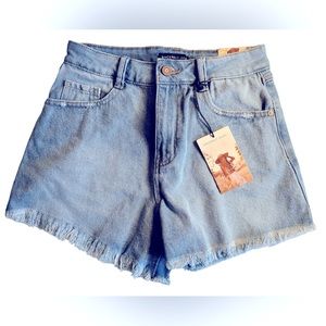 Sincerely Jules Super High Rise Denim Shorts - Size 0/24
